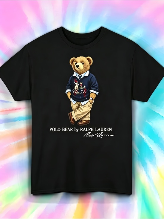 Other - Ralph Lauren Polo Bear Short-Sleeve Graphic Tee - black